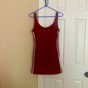 Burgundy sporty dress